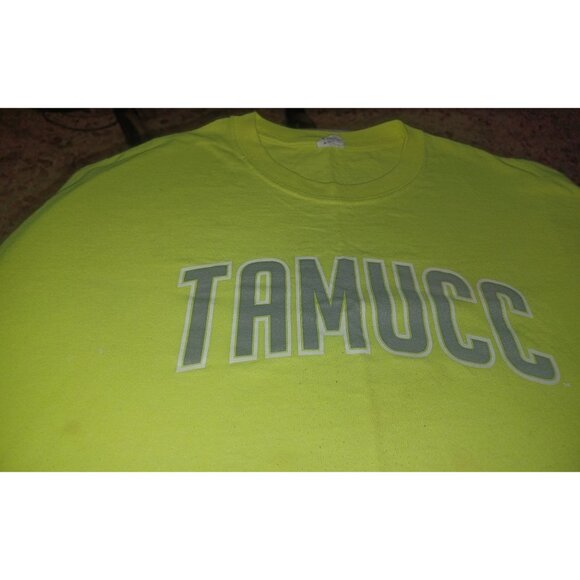 TAMUCC Graphic Tee 2X Neon Yellow - Picture 2 of 7